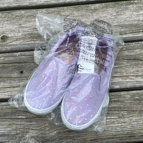 Old Navy Royal Purple Perforated Faux-Suede Slip-Ons For Toddler Girls - Picture 10 of 10